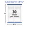Avery File Folder Labels with TrueBlock Technology, Permanent Adhesive, 2/3" x 3-7/16", Laser/Inkjet, 750 Labels (8366) - 5 Pack